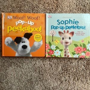 Pop-Up Peekaboo! 2 Books for kids “ Woof! Woof! “ & “ Sophie “